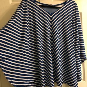 Reversible Two Way Striped Scarf Top 1X